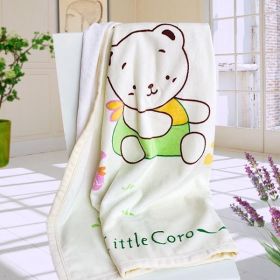 [Little Bear Coro] Polar Fleece Throw Blanket (33.5 by 45.3 inches)