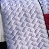 [Wine Field] 3PC Vermicelli - Quilted Patchwork Quilt Set (Full/Queen Size)