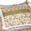[Beige Paisley] Cotton 3PC Vermicelli-Quilted Printed Quilt Set (Full/Queen Size)