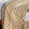 [Beige Paisley] Cotton 3PC Vermicelli-Quilted Printed Quilt Set (Full/Queen Size)