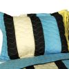 [Cuckoo's Calling] 3PC Vermicelli-Quilted Patchwork Quilt Set (Full/Queen Size)